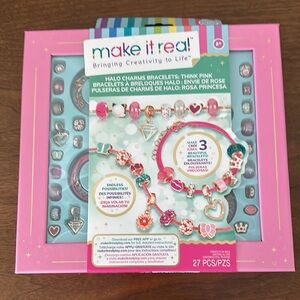 Make It Real Halo Charms Bracelets - Pink